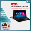 Hizpo 9inch Android13 Car Radio for Ford Fiesta 2009 - 2017 Sync Multimedia DSP RDS CarPlay 4G BT GPS Navigation UI7862 Headunit