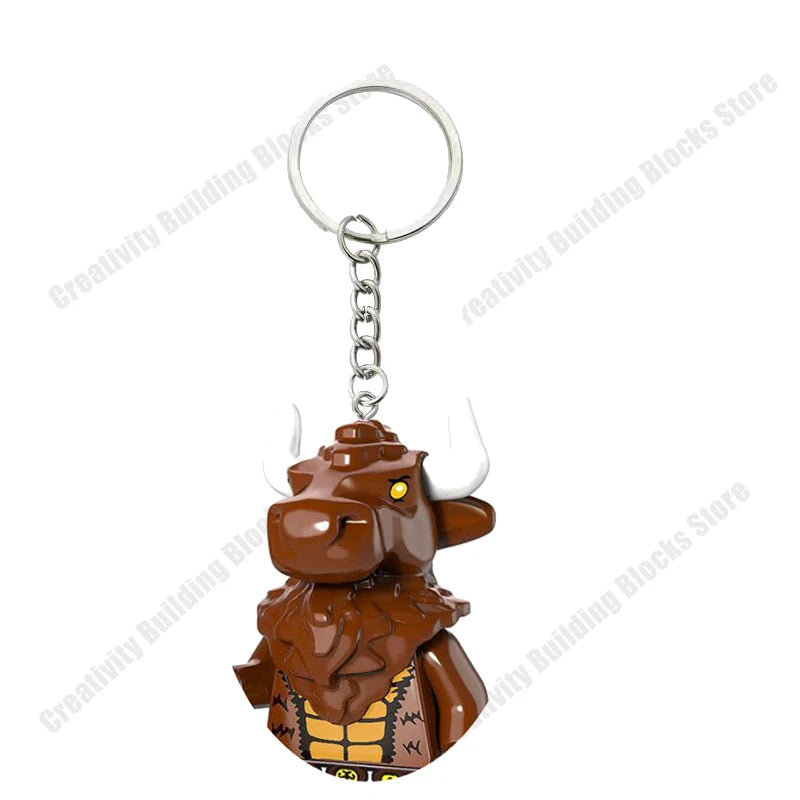 Hot Selling Classic Series keychain Mini 3D Character Model Set Building Blocks Assembling Toys Children's Birthday Gifts