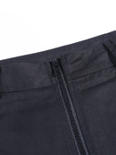 Goth Dark Pleated Grunge Gothic Pants For Women Harajuku Punk Patchwork Zipper Pockets Autumn 2021 Fashion Female Trousers