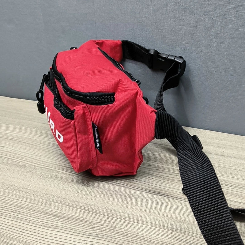 First Aid Fanny Pack Medical Storage Red Travel Rescue Waist Bag Empty Pouch Compact Survival Medicine Pocket Container