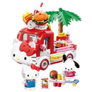 Sanrio Anime Figure Hello Kitty Assembled Building Block Kids Puzzle Toy Decorative Ornament Cartoon Doll Journey Food Car Model