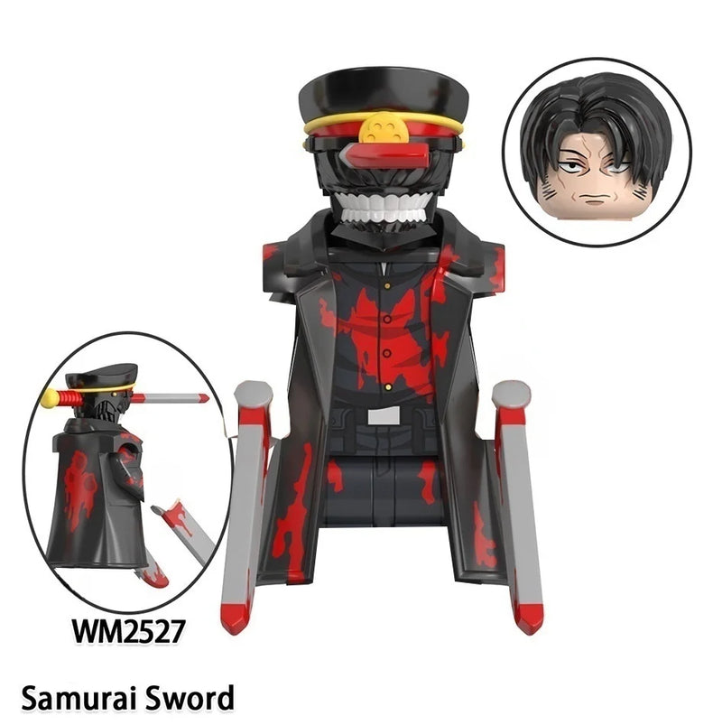 Chainsaws Man Denji Pochita Makima Power Movies Anime Building Blocks Mini Action Figures Bricks DIY Toys gifts for Children