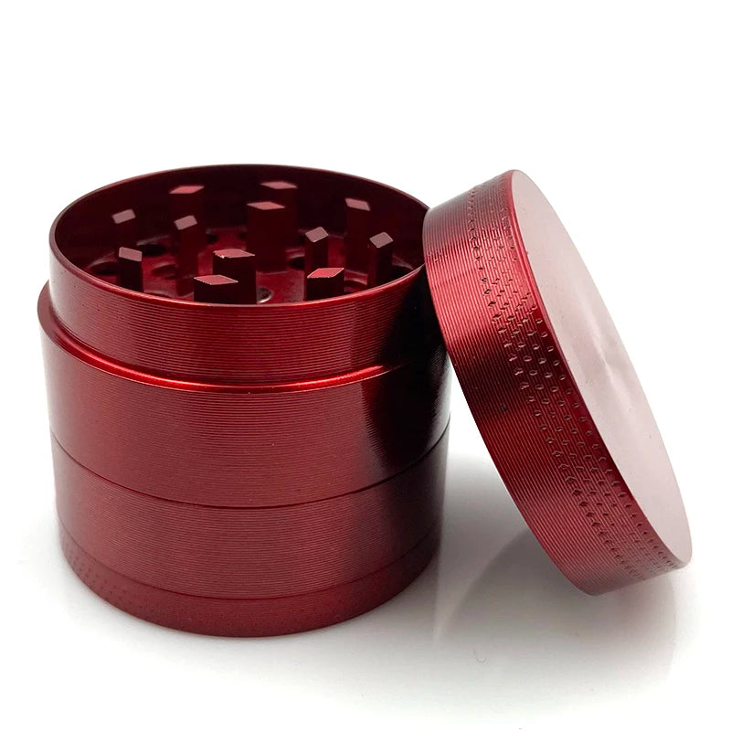 Small Grinder with 4 Parts 40mm Mini Zinc Alloy Mill Handle Herb Mills Tobacco Grinder Flat Pattern for Smoking Tools