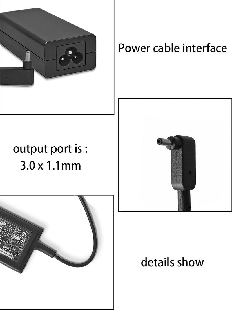 19V 2.37A 45W 3.0*1.1MM Laptop Adapter Charger For Acer Aspire S7 391 V3-371 Switch12 PA-1450-26 A13-045N2A 547H Chromebook 11