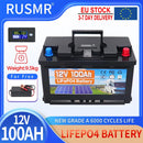 12V 24V 60AH 120Ah 200Ah 300AH LiFePO4 Battery Built-in BMS Lithium Iron Phosphate Cells For RV Campers Golf Cart Solar Storage