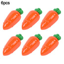 3/6Pcs Easter Plastic Carrot Candy Box Creative Clear Gift Boxes Easter Party Decorations for Home Kids Birthday Favors Supplies