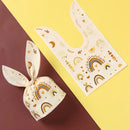 50pcs Rabbit Ear Bags Carton Plastic Cookie Candy Bags for Easter Party Baking Snack Packing Supplies Kids Gifts Boy Girl