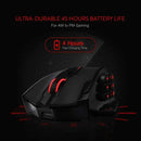 Redragon M913 Gaming 16000 DPI Wired 2.4Ghz Wireless RGB Optical Gamer Mice 16 Programmable Buttons, Black/White Mouse