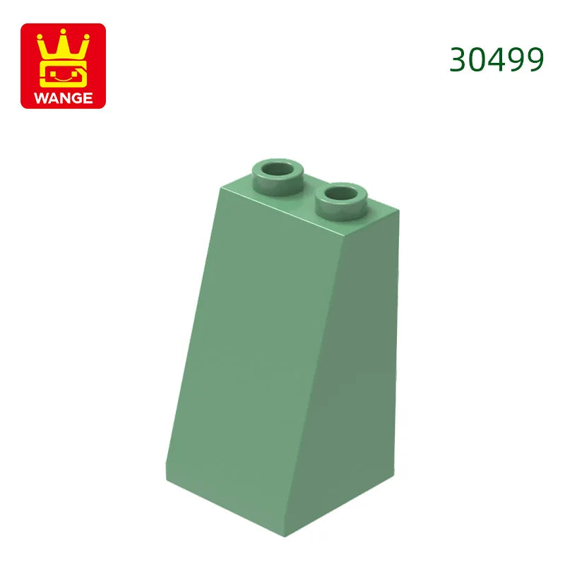 Wange 34Pcs/Lot 30499 2x2x3 Slope Building Block Moc Accessories Compatible with Brick DIY Construction Children Toys Gift Box