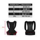 Reinforced Belt Lumbar Column Posture Corrector Vest Adjustable Back Support Strap Shoulder Spine Brace Neck Stretcher Trainer