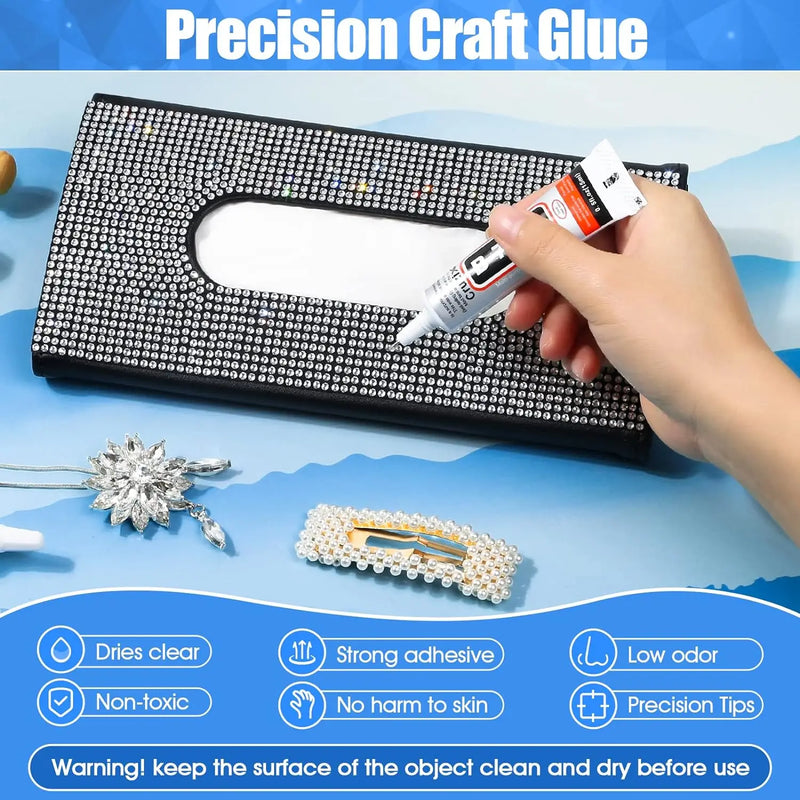 10/5/1PCS B7000 Glue Clear Contact Phone Repair Adhesive Glass Plastic DIY Diamond Jewelry Liquid Glue With Precision Applicator