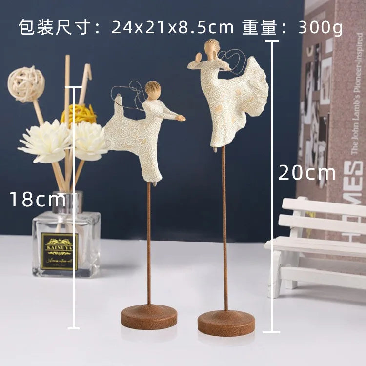 Holy Family Willow Tree Figurine Easter Religious Jesus Nativity Set Hand-painted Statue Ornaments Room Home Decoration Crafts