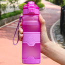 500ML Sports Water Bottle BPA Free Anti-fall Leak-proof Large Capacity Fitness Gym Bottle Tritan Plastic Portable Bottle Water