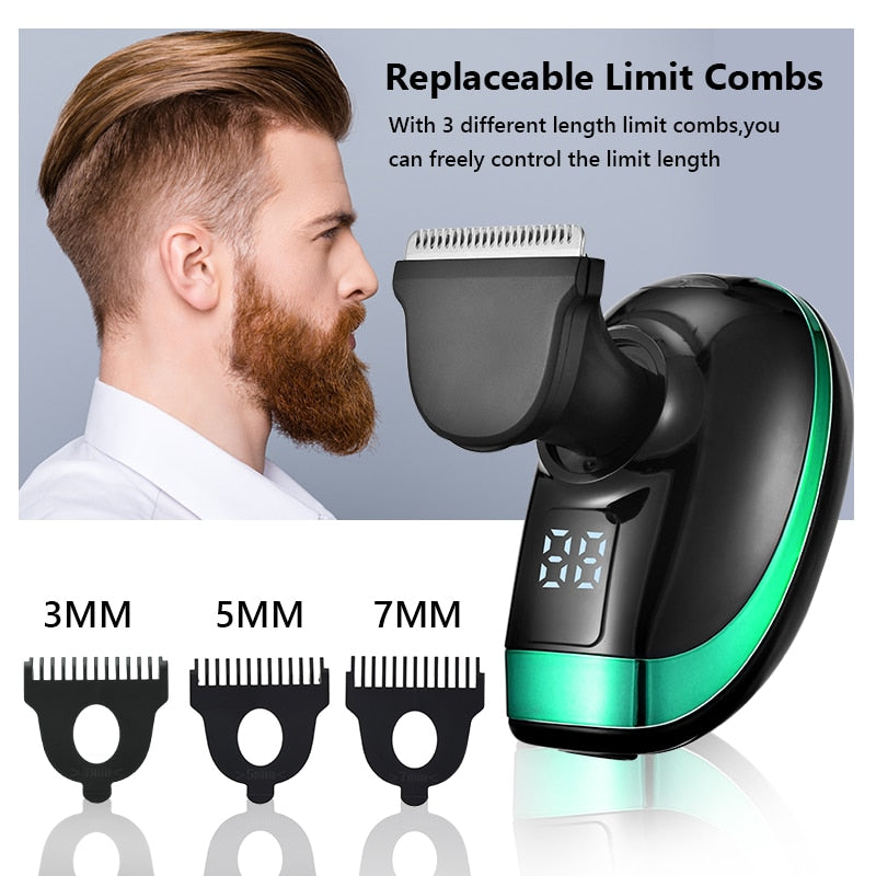 5 IN 1 Electric Razor Electric Shaver Rechargeable Shaving Machine for Men Beard Razor Wet-Dry Dual Use Waterproof Fast Charging