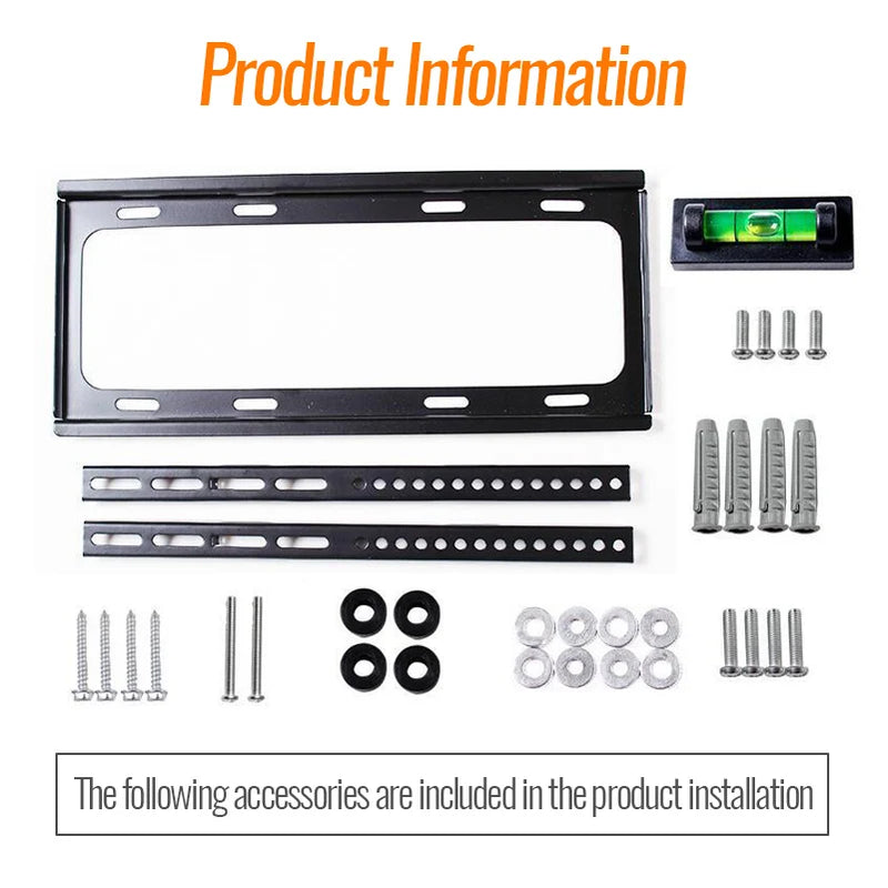 Universal TV Wall Mount Bracket for Most 26-55 Inch LED Plasma TV Mount up to VESA 400x400mm and 110 LBS Loading Capacity