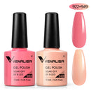 2pcs*7.5ml VENALISA Nail Gel Polish Glitter Gel Lacquer Base Nowipe Top Nail Art Salon Soak off Organic UV LED Nail Gel Varnish