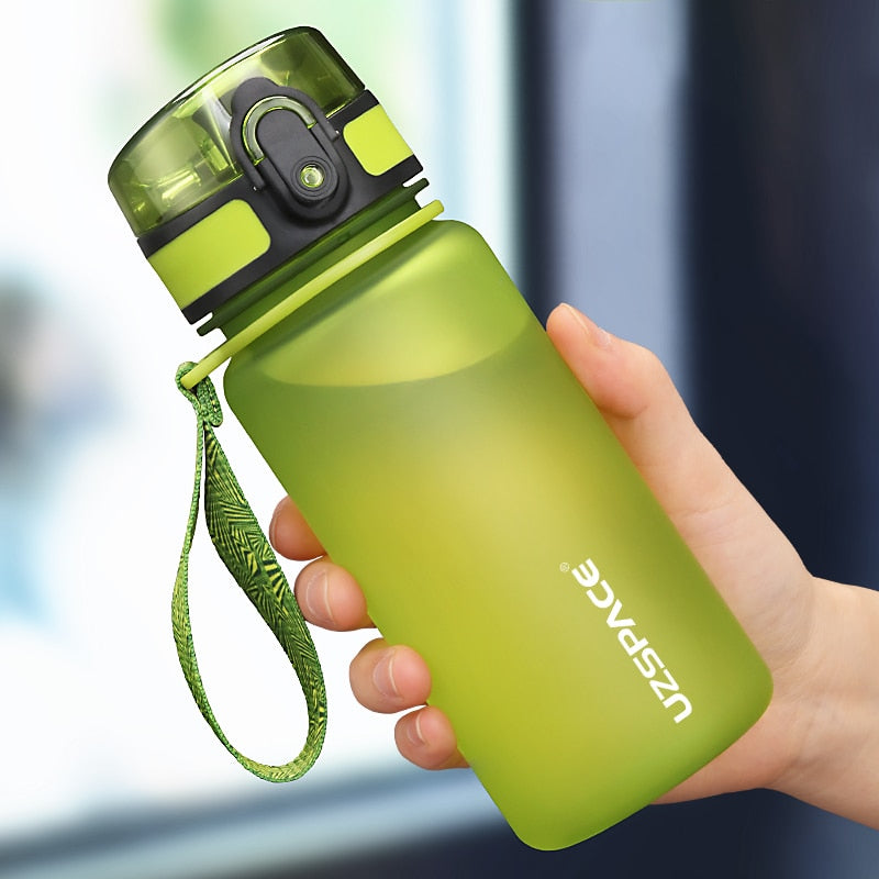 UZSPACE 350ML Sport Water Bottle for Kid Shaker Drink Portable leakproof Baby Feeding Cups Eco-friendly Tritan Plastic BPA Free