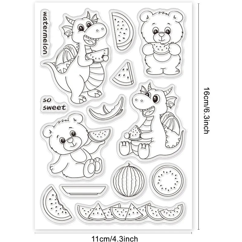 Easter Themed Silicone Clear Stamps Transparent Stamps for Birthday Valentine's Day Party Cards Making DIY Scrapbooking