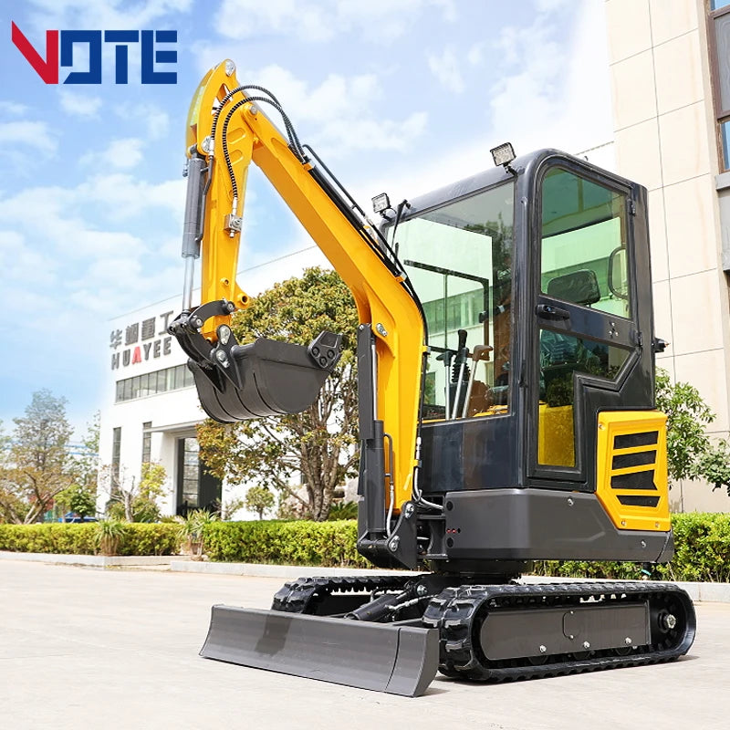 VOTE VTW-18 China Cheap Mini Crawler Hydraulic 1.8 Ton 1 Ton Excavator Red/green/black Digger Mini Digger For Sale customized