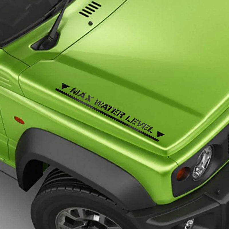 Max Water Level Car Sticker For SUZUKI Jimny Raptor Hilux Ranger Fit Offroad Military 4x4 Waterproof Vinyl Film Car Accessories
