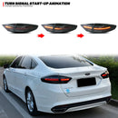 LED Tail Lights for Ford Fusion Mondeo 2013-2016 Dynamic Animation Sequential Turn Signal Black Rear Lamps Assembly