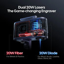 LaserPecker MINI Portable Laser Engraver CNC Dual Laser Multifunction Fiber Engraver With 20W 8K Bluetooth 5.0 LP5