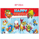 Superzings Birthday Party Supplies Balloon Banner Backdrop Tableware Cake Topper Party Decoration Baby Shower