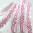 2cm 5Yards Dots Printed Embossed Ribbon For Handwork DIY Craft Bows Scrapbook Easter Wedding Christmas Deco Gift Floral Packing