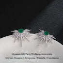 New Arrival Earrings For Women Temperament White Zircon Rhinestones Unique Design Brand Earings Fashion Jewelry Bijoux AE210