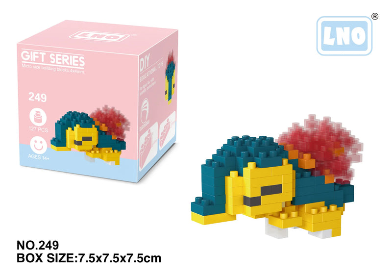 Pokemon Small Blocks Nanoblock Charizard Kyogre Groudon Rayquaza Model Education Graphics Toys for Kids Birthday Gift Toys