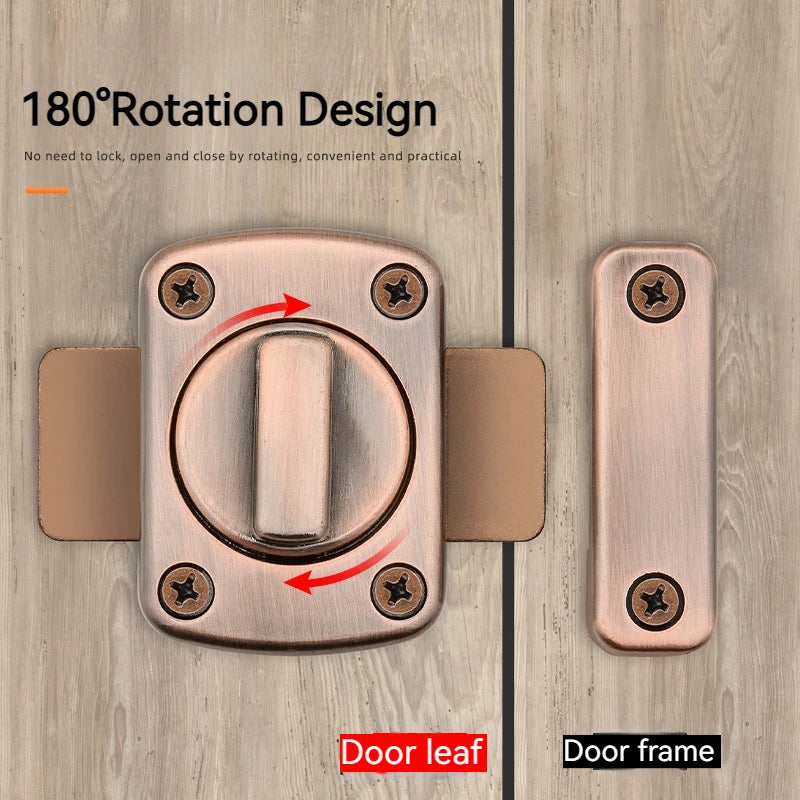 Thickened Stainless Steel Bolt Lock Buckle, Anti-theft Door Bolt, Door Buckle, Bathroom Bolt, Surface Mounted Bolt Lock Buckle