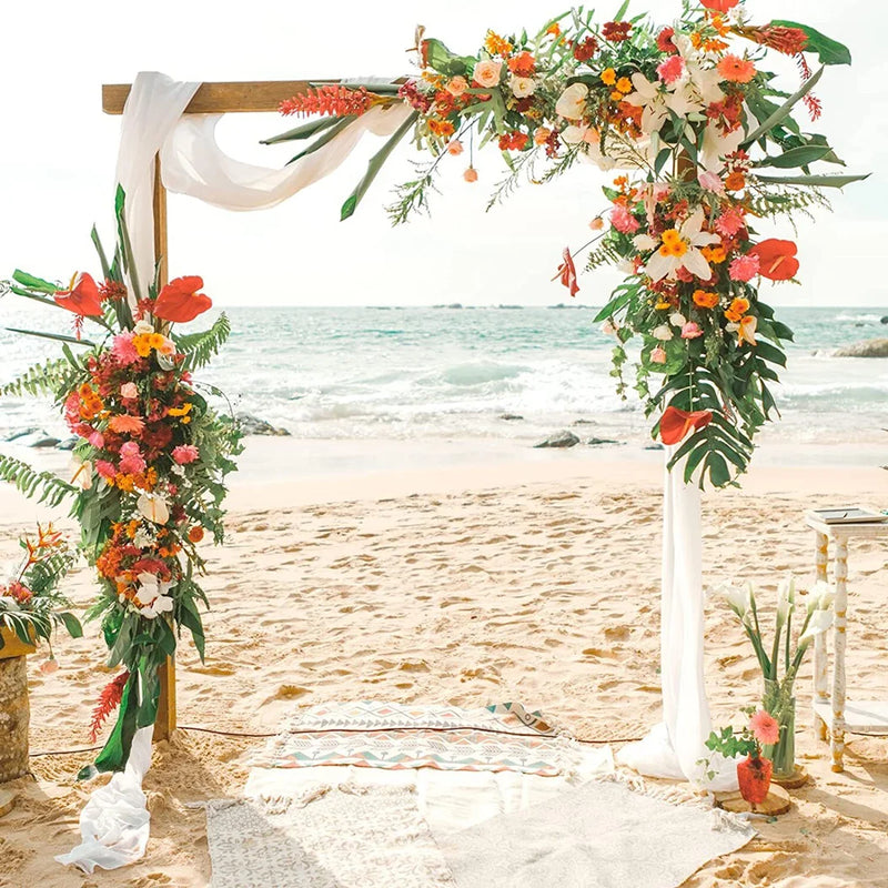 10x10ft Wooden Wedding Arch Backdrop Stand for Party Anniversary Bridal
