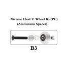 10Sets/Lot Openbuilds Strong Dual Mini Solid V Wheel Kit for V-Slot Linear Rails 3D Printer CNC Engraver Camera Silder