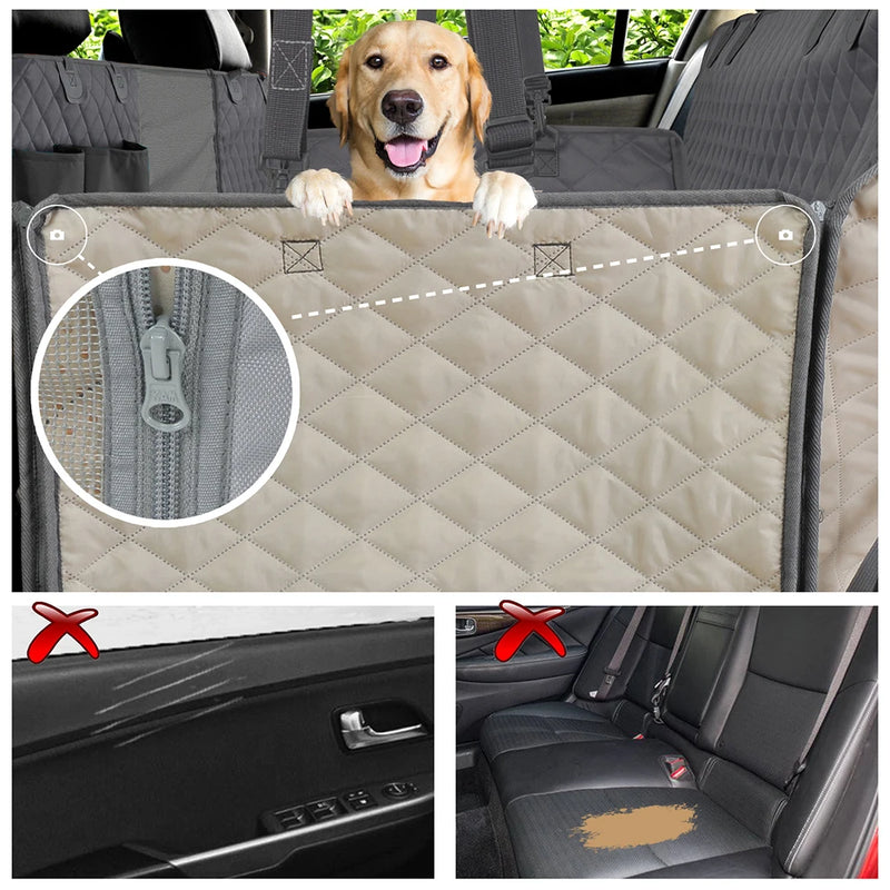 Dog Car Seat Cover Waterproof Pet Travel Dog Carrier Hammock Car Rear Back Seat Protector Mat Safety Carrier for Dogs