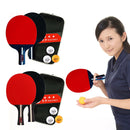 Ping Pong Racket 2 Rackets & 3 Balls Table Tennis Paddles Professional Ping Pong Paddle with Bag for Beginners Training Game