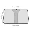 Anti-infrared Car Sun Shield UV Reflective Car Windshield Sun Shade Foldable Silver Coated for Auto SUV Truck
