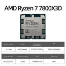 AMD RYZEN 7 7800X3D CPU Gaming Processor AMD R7 7800X3D 8-Core 16-Thread 5NM 96M Socket AM5 Without Fan Game Cache Hot No Fan