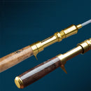 1.5M FUJI Trout Fishing Rod Glass Fibre Squishy CASTING Fishing Rod Top Outdoor Gear with Solid Wood Handles