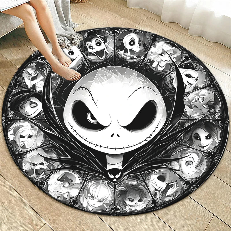 The Nightmare Before Christmas HD Printed Round Carpet.exquisite, Living Room,bedroom,sofa,entry Door Mat.table,chair,gift,Rug