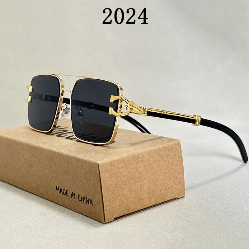 Square Sunglasses Women Trendy 2024 Vintage Sunglasses For Men Luxury Fashion Glasses Retro Luxe Lentes De Sol Mujer Zonnebril