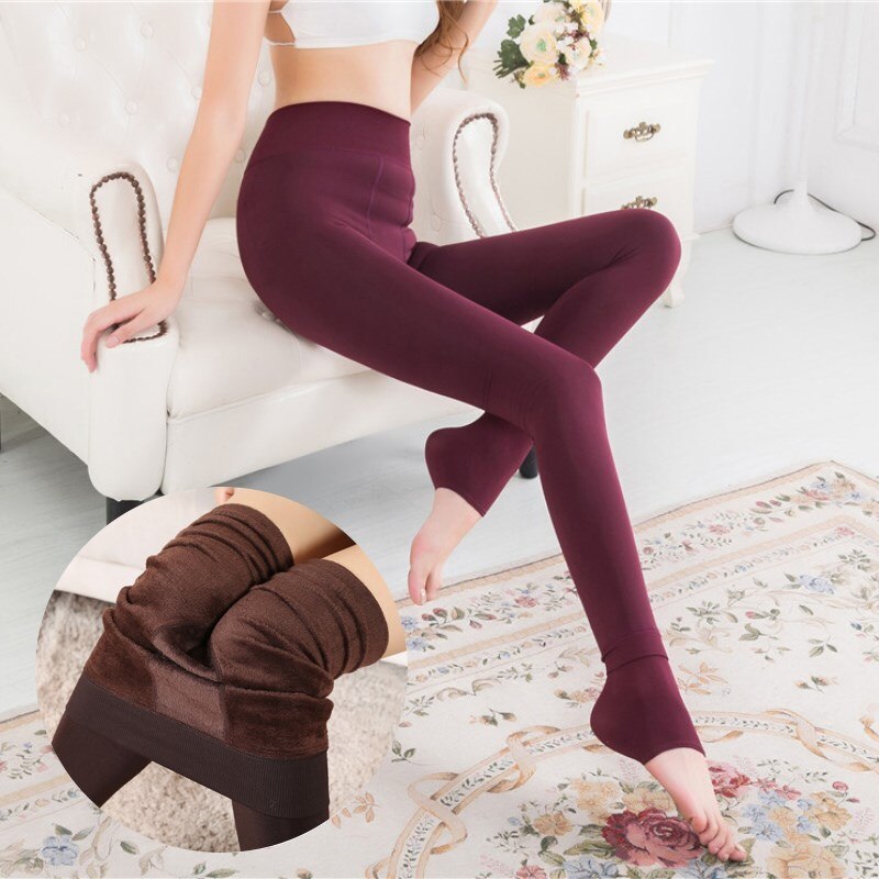 Fashion 8 Colors Women's Plus 3XL Tights High Quality Knitted Tights Super Elastic Faux Velvet Winter Sexy Thick Slim Tights