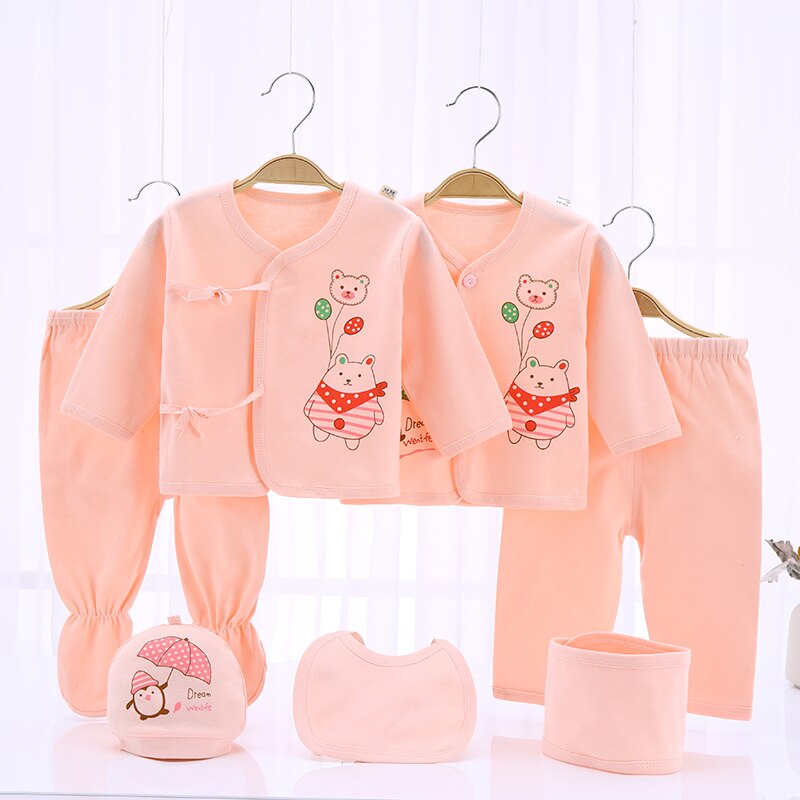 Newborn Clothing Suits Baby toddler Cotton Set for Girls Boys pink blue yellow