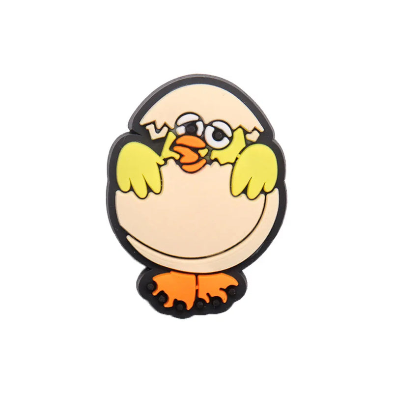 1-23Pcs PVC Adorable Rabbit Bunny Easter Shoe Buckle Charms Accessories Children Shoe Button Fit Birthday Gift