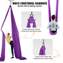 SucceBuy 8.7/11 Yards Aerial Yoga Hammock &Swing Yoga Starter Kit Aerial Silk Fabric Yoga Strap Accessory for All Levels Fitness