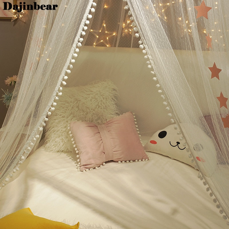 Baby Room Mosquito Net Kid bed curtain canopy Round Crib Netting bed tent baldachin Decoration girl bedroom accessories Dropship