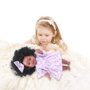 African American Reborn Doll Simulation Black Full Enamel Baby Doll Girl Toys Lifelike Play Dolls Fun Kids Toy Children Gifts