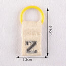 1Pc Aesthetic Initial Embroidery Alphabet Keychains Fabric DIY 26 Letters Unique Keyring Charms For Pouch Bags Accessories Gift