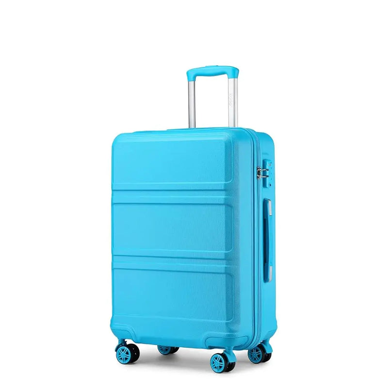 KONO TSA Lock, suitcase (M/L/XL) TONO Hard Case, Lightweight ABS Trolleys with Twin wheels