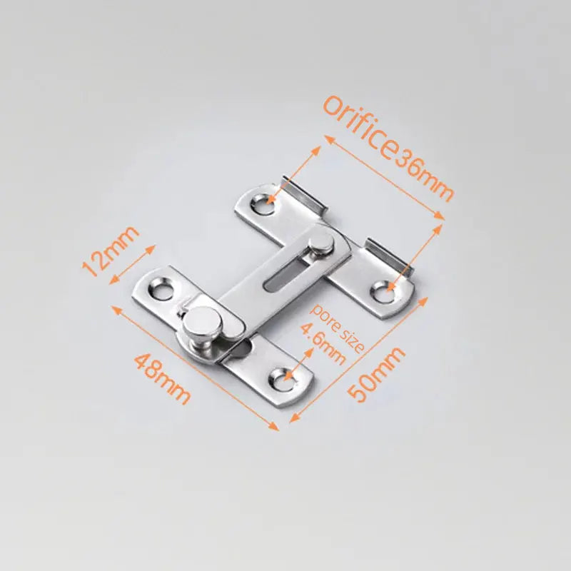 MINI 180 Degree Door Buckle Stainless Steel Lock Sliding Door Right Angle Buckle Door And Window Bathroom Bending Latch New