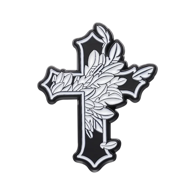 I Love Jesus Enamel Pin Christianity Religion Believers Live Forever Cross Easter Brooch Lapel Clothes Badge Love Faith Jewelry